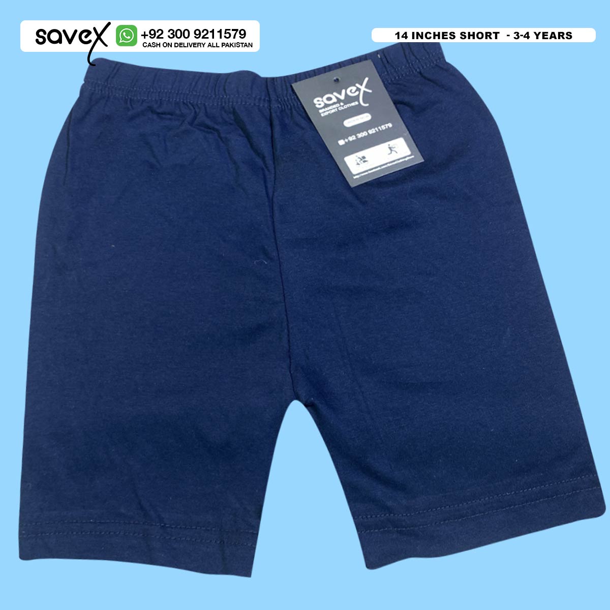 Kids 14 Inches Shorts 3-4 Years-2